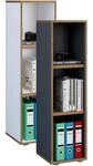 VCM Holzregal stehend platzsparender Aktenschrank Ma&szlig;e ca. H. 110 x B. 30 x T.