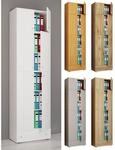 VCM XXL B&uuml;roschrank mit 5 F&auml;chern mit Aufsatz und Schublade moderner Aktenschrank