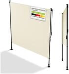 Juskys Senkrechtmarkise Barbados 200x310 cm - Sonnenschutz h&ouml;henverstellbar, ohne