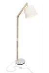 BRILLIANT Lampe Carlyn Standleuchte 1flg holz hell/wei&szlig; 1x A60, E27, 60W, geeignet