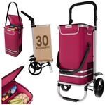 24MOVE&reg; Einkaufstrolley VEHLO 3in1 Trolley faltbarer Einkaufswagen mit K&uuml;hlfach,