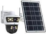 LUVISION 4G / LTE PTZ Solar &Uuml;berwachungskamera 24/7 Aufzeichnung AOV SIM Karte KI