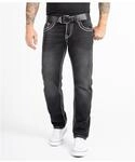 Rock Creek Jeans Comfort Fit dicke N&auml;hte Loose Fit