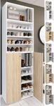 VCM XL Holz Gro&szlig;er Schuhschrank Schuhregal Gro&szlig; Stiefel Dielenm&ouml;bel Lona 10