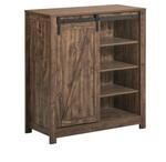 SoBuy Schuhschrank mit 1 T&uuml;r Holzfarbe 80x35x91,5cm Modern