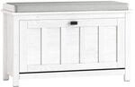 SoBuy Schuhbank mit 1 T&uuml;r Wei&szlig; 80x30x50cm Klassisch