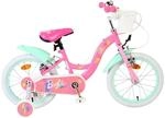 Volare Kinderfahrrad Barbie f&uuml;r M&auml;dchen 16 Zoll Kinderrad in Rosa, Zwei...