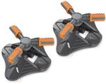 Brandson 2x Kreisregner Garten Sprinkler, 360&deg; Rasensprenger, 3 Arm Rasensnsprikler