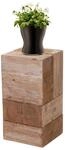 Blumentisch MCW-A15, Blumens&auml;ule Blumenst&auml;nder, Tanne Holz rustikal massiv