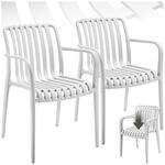 tectake&reg; Gartenst&uuml;hle, wetterfest und UV-best&auml;ndig, rutschfeste Gummischoner, 54,5