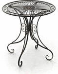 CLP Gartentisch Hari im Jugendstil, runder Bistrotisch aus Eisen mit kunstvollen