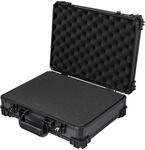HMF 15502-02 Transportkoffer mit Rasterschaumstoff, Universalkoffer, 39 x 29 x 12 cm,