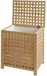 CLP W&auml;schebox f&uuml;r Schmutzw&auml;sche Ronthy, W&auml;schesammler Holz W&auml;schesack 70L