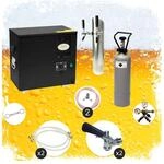 Untertheken Komplett Set Zapfanlage, Bierzapfanlage AS-40, 2-leitig,