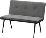 HTI-Living 2-Sitzer Bank Anthrazit/Grau Joschka