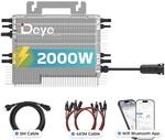 DEYE Mikro-Wechselrichter 2000 W SUN-M200G4-EU-Q0 inkl. 5m Anschlusskabel und 4x1m