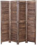 Paravent MCW-C30, Raumteiler Trennwand Sichtschutz, Shabby-Look Vintage, 170x160cm ~