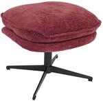 Hocker mit Polster MCWP32, Sitz-/Fu&szlig;hocker Fu&szlig;ablage Ottomane Stoff/Textil Chenille