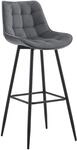 CLP Barhocker Dartford I Gepolsterter Barstuhl I Tresenhocker mit...