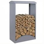 Brennholzlager MCW-P77, Kamin-/Feuerholzregal Holzlager Holzunterstand Outdoor Metall