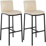 CLP Barhocker 2er Set mit Lehne Freeport, Barst&uuml;hle gepolstert, moderne
