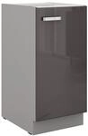 K&uuml;chen Unterschrank 40 Hochglanz Grau K&uuml;chenzeile K&uuml;chenblock K&uuml;che Grey Bianca