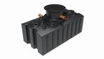 GreenLife Regenwasser-Flachtank 2.000 l mit Biovitor Abwassertank Bodentank