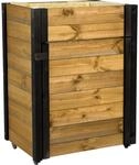 dobar Rollbarer Gartenschrank mit Pflanzkasten inkl. Schafswolle, Gr. L -