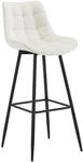 CLP Barhocker Dartford I Gepolsterter Barstuhl I Tresenhocker mit...