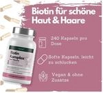 EXVital&reg; Biotin Komplex Kapseln, hochdosiert, 240 Kapseln