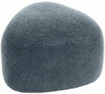 CLP Sitzhocker oval Alfrisa, Polsterhocker mit Teddystoff, Fu&szlig;hocker...