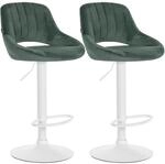 CLP Barhocker 2er Set h&ouml;henverstellbar mit Lehne Milet, Barst&uuml;hle gepolstert