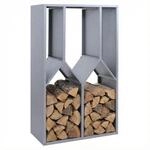 Brennholzlager MCW-P76, Kamin-/Feuerholzregal Holzlager Holzunterstand Outdoor Metall
