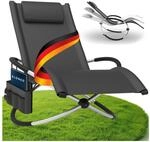 Relax-Schaukelliege inkl. Seitentasche Anthrazit Ohne Auflage