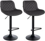 CLP Barhocker 2er Set, Barstuhl Kasson h&ouml;henverstellbar und drehbar mit