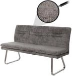 Sitzbank MCW-H70, Esszimmerbank Bank Polsterbank, Lehne Stoff/Textil Chenille