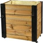 dobar Rollbarer Gartenschrank mit Pflanzkasten inkl. Schafswolle, Gr. M -