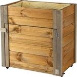 dobar Rollbarer Gartenschrank mit Pflanzkasten inkl. Schafswolle, Gr. M -...