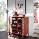 Massivholz Schuhschrank Sheesham 100cm Schuhkommode Garderobe Flur