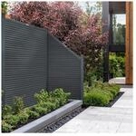 HOME DELUXE WPC Sichtschutzzaun Schr&auml;gelement CALLADO PREMIUM Vertikale...
