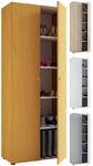 VCM Holz Schrank Ma&szlig;e B. 70 x H. 178 x T. 40 cm 5 F&auml;cher Allzweckschrank 