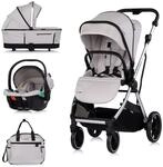 Chipolino Kombikinderwagen Aurora 3 in 1 Babyschale Babywanne Sportsitz Tasche