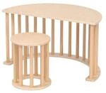 HOME DELUXE Kinderwippe inkl. Auflage NALAN &ndash; Natur