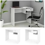 VICCO Schreibtisch COLIN Wei&szlig; Arbeitstisch B&uuml;rotisch Regal PC Tisch Schublade