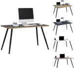 VCM Schreibtisch Computertisch B&uuml;rotisch Skandanivischer Retro Look Salia 138x50 cm