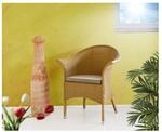 Sedex SEDEX Charlotte Sessel mit Kissen &ndash; Loom Natur, Rattangestell