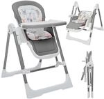 Baby Vivo 3in1 Kinderhochstuhl / Babywippe h&ouml;henverstellbar f&uuml;r Kinder - Lulu...