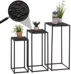 3er-Set Blumentisch MCW-N70, Beistelltisch Tisch Blumenst&auml;nder Ablage, stapelbar,