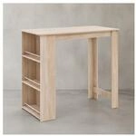 KADIMA DESIGN K&uuml;chentresen GANDER: Edelstahl, 3 F&auml;cher, gro&szlig;e Ablage, 120x107,5x60