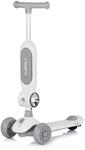 Chipolino Kinderroller Bloomi 2 in 1 Laufrad Sitz PU-R&auml;der Lichteffekte Bremse grau